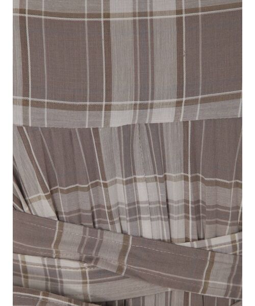 MERCURYDUO（マーキュリーデュオ）の「シアーチェックロングキャミワンピース（ワンピース・レディース・ブラック/ブラウン・FREE）」の19枚目の写真