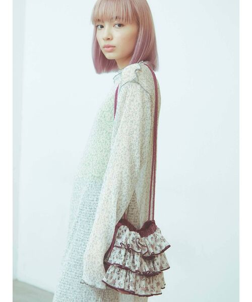 merry jenny（メリージェニー）の「gardenティアードポシェット（ハンドバッグ・レディース・パープル/オレンジ/ミント・FREE）」の16枚目の写真