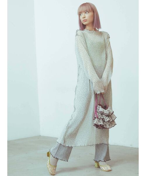 merry jenny（メリージェニー）の「gardenティアードポシェット（ハンドバッグ・レディース・パープル/オレンジ/ミント・FREE）」の9枚目の写真