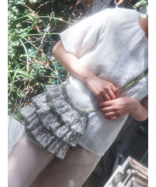 merry jenny（メリージェニー）の「gardenティアードポシェット（ハンドバッグ・レディース・パープル/オレンジ/ミント・FREE）」の6枚目の写真