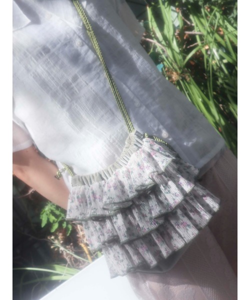 merry jenny（メリージェニー）の「gardenティアードポシェット（ハンドバッグ・レディース・パープル/オレンジ/ミント・FREE）」の7枚目の写真