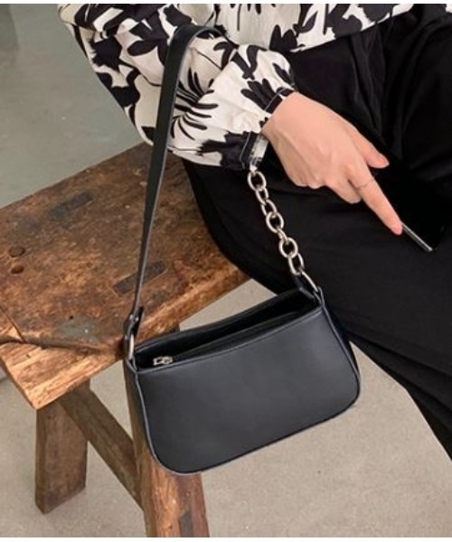 セール】【SETUP7】PUレザーチェーンショルダー KNF（ショルダー