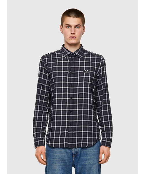 セール メンズ トップス シャツ Diesel ディーゼル のシャツ ブラウス メンズ Diesel ディーゼル のファッション ブラウス シャツ チェックシャツ シャツ ブラウス 公式ストア限定