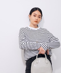 ADAM ET ROPE' | クルーネックコットン長袖TEE(Tシャツ/カットソー)