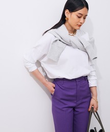 ADAM ET ROPE' | クルーネックコットン長袖TEE(Tシャツ/カットソー)