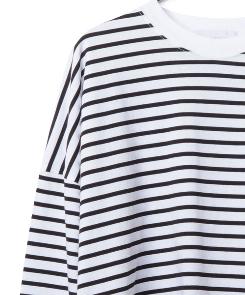 ADAM ET ROPE'（アダムエロペ）の「【一部WEB限定】クルーネックコットン長袖TEE（Tシャツ/カットソー・レディース・ホワイト/ピンク/ブラック系その他・FREE）」の12枚目の写真