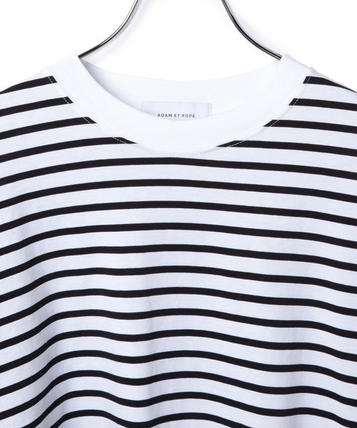 ADAM ET ROPE'（アダムエロペ）の「【一部WEB限定】クルーネックコットン長袖TEE（Tシャツ/カットソー・レディース・ホワイト/ピンク/ブラック系その他・FREE）」の13枚目の写真