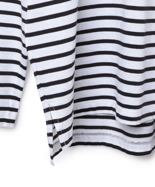 ADAM ET ROPE'（アダムエロペ）の「【一部WEB限定】クルーネックコットン長袖TEE（Tシャツ/カットソー・レディース・ホワイト/ピンク/ブラック系その他・FREE）」の14枚目の写真