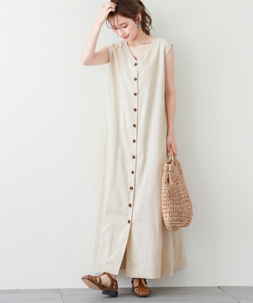 Sugar Bisket シュガービスケット の リネン混3wayワンピース ワンピース Wear