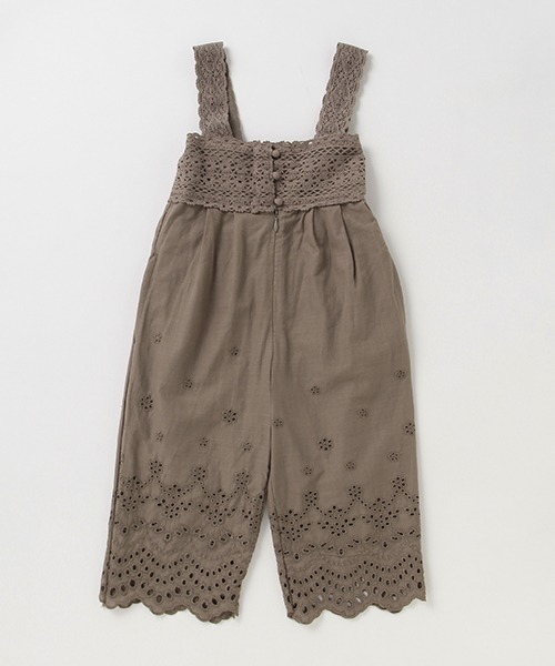 petit main（プティマイン）の「【リンク】レースオールインワン（つなぎ/オールインワン・キッズ・モカ/キナリ・90cm/110cm/100cm/120cm/130cm）」の17枚目の写真