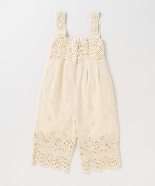 petit main（プティマイン）の「【リンク】レースオールインワン（つなぎ/オールインワン・キッズ・モカ/キナリ・90cm/110cm/100cm/120cm/130cm）」の16枚目の写真