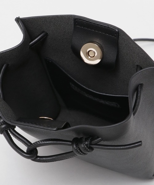 URBAN RESEARCH Sonny Label（アーバンリサーチサニーレーベル）の「ミニポシェット（ショルダーバッグ・レディース・ブラック/オフホワイト/ブルー・ONE）」の19枚目の写真