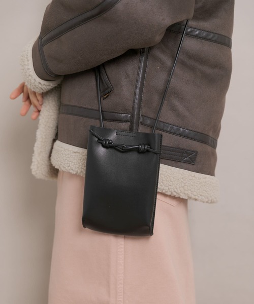 URBAN RESEARCH Sonny Label（アーバンリサーチサニーレーベル）の「ミニポシェット（ショルダーバッグ・レディース・ブラック/オフホワイト/ブルー・ONE）」の22枚目の写真