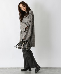 JEANASIS（ジーナシス）の「【WEB限定】グレンチェックBIGシャツLS