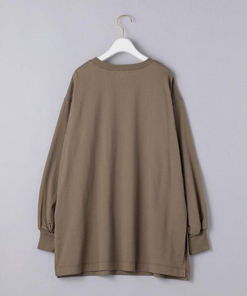 UNITED ARROWS（ユナイテッドアローズ）の「＜UNITED ARROWS＞ ボリュームスリーブ クルーネック カットソー Ｗ（Tシャツ/カットソー・レディース・ダークグレー/ホワイト/モカ・FREE）」の12枚目の写真