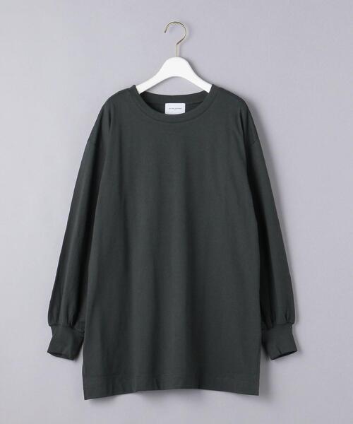 UNITED ARROWS（ユナイテッドアローズ）の「＜UNITED ARROWS＞ ボリュームスリーブ クルーネック カットソー Ｗ（Tシャツ/カットソー・レディース・ダークグレー/ホワイト/モカ・FREE）」の15枚目の写真