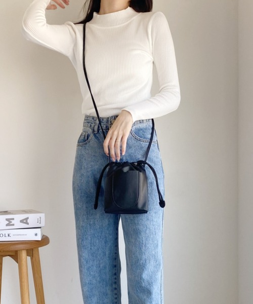 CLEA(クレア)の「2WAY巾着PUミニショルダー(ショルダーバッグ・レディース・アイボリー/グリーン/ブラウン/ブラック・FREE)」の15枚目の写真