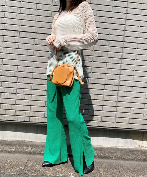 CLEA(クレア)の「2WAY巾着PUミニショルダー(ショルダーバッグ・レディース・アイボリー/グリーン/ブラウン/ブラック・FREE)」の8枚目の写真