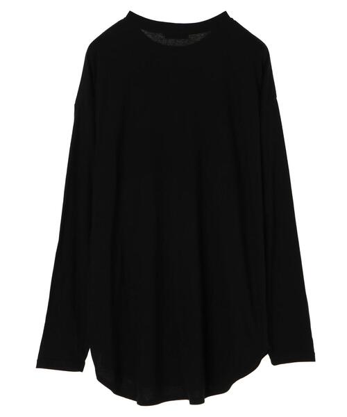 CRAFT STANDARD BOUTIQUE(クラフトスタンダードブティック)の「長袖ロングテールBIGカットプルオーバー *(Tシャツ/カットソー・メンズ・ブラック/オフホワイト・LL/M/L)」の6枚目の写真