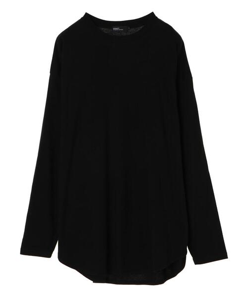 CRAFT STANDARD BOUTIQUE(クラフトスタンダードブティック)の「長袖ロングテールBIGカットプルオーバー *(Tシャツ/カットソー・メンズ・ブラック/オフホワイト・LL/M/L)」の13枚目の写真