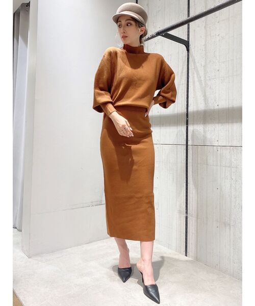 GYDA（ジェイダ）の「【SETUP着用可】ボトルネックマトンスリーブニットTOPS（ニット/セーター・レディース・ブラック/ベージュ/ブラウン・FREE）」の16枚目の写真