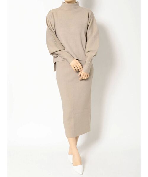 GYDA（ジェイダ）の「【SETUP着用可】ボトルネックマトンスリーブニットTOPS（ニット/セーター・レディース・ブラック/ベージュ/ブラウン・FREE）」の12枚目の写真