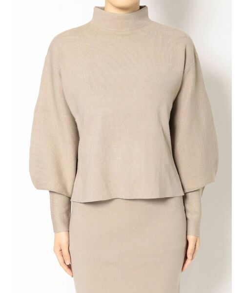 GYDA（ジェイダ）の「【SETUP着用可】ボトルネックマトンスリーブニットTOPS（ニット/セーター・レディース・ブラック/ベージュ/ブラウン・FREE）」の15枚目の写真