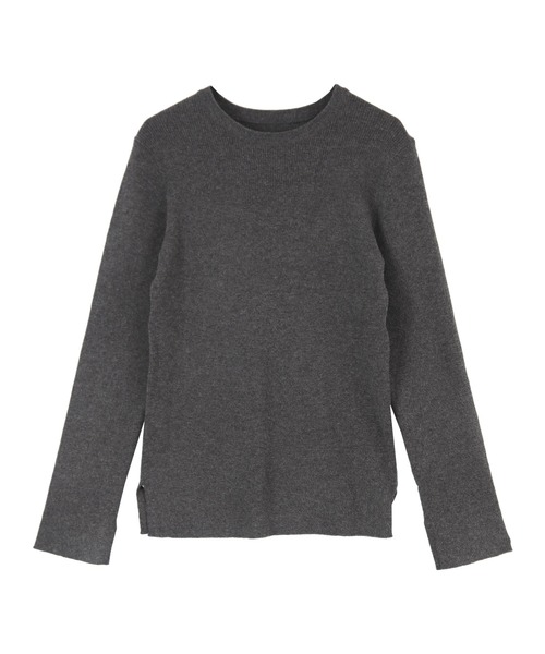 titivate(ティティベイト)の「ソフトタッチクルーネックリブニット(ニット/セーター・レディース・グレー系その他/グレイッシュベージュ/ブルー/イエロー/ライトベージュ・S/M/L)」の12枚目の写真