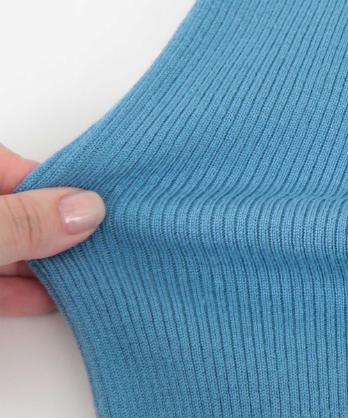 titivate(ティティベイト)の「ソフトタッチクルーネックリブニット(ニット/セーター・レディース・グレー系その他/グレイッシュベージュ/ブルー/イエロー/ライトベージュ・S/M/L)」の17枚目の写真