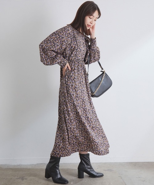 1枚で着映えする ジャガードプリントアソートドルマンワンピース ワンピース Vis ビス のファッション通販 Zozotown