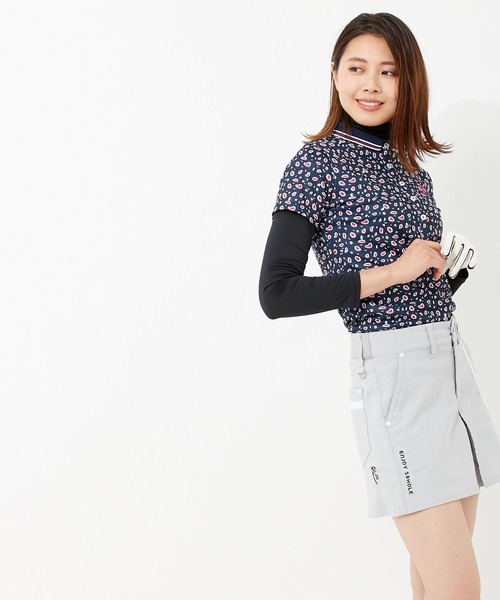 FILA(フィラ)の「【FILA GOLF/フィラゴルフ】ワンポイント レオパード柄 ライン使い ストレッチ キュロットスカート/保温(スカート・レディース・カーキ/ライトグレー/ワインレッド/ネイビー・M/S/L/LL)」の10枚目の写真
