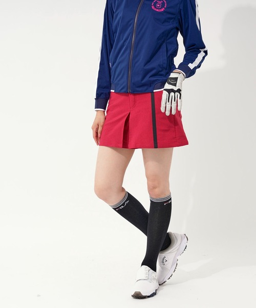 FILA(フィラ)の「【FILA GOLF/フィラゴルフ】ワンポイント レオパード柄 ライン使い ストレッチ キュロットスカート/保温(スカート・レディース・カーキ/ライトグレー/ワインレッド/ネイビー・M/S/L/LL)」の16枚目の写真