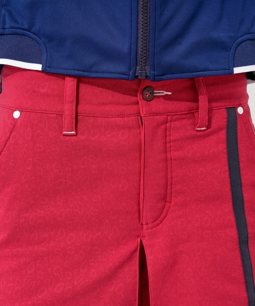 FILA(フィラ)の「【FILA GOLF/フィラゴルフ】ワンポイント レオパード柄 ライン使い ストレッチ キュロットスカート/保温(スカート・レディース・カーキ/ライトグレー/ワインレッド/ネイビー・M/S/L/LL)」の8枚目の写真