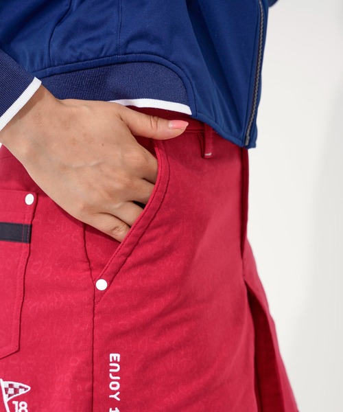 FILA(フィラ)の「【FILA GOLF/フィラゴルフ】ワンポイント レオパード柄 ライン使い ストレッチ キュロットスカート/保温(スカート・レディース・カーキ/ライトグレー/ワインレッド/ネイビー・M/S/L/LL)」の12枚目の写真