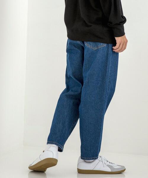 coen（コーエン）の「バルーンデニムパンツ(ネイビー)（デニムパンツ・メンズ・ネイビー・SMALL/MEDIUM/LARGE/X-LARGE）」の3枚目の写真