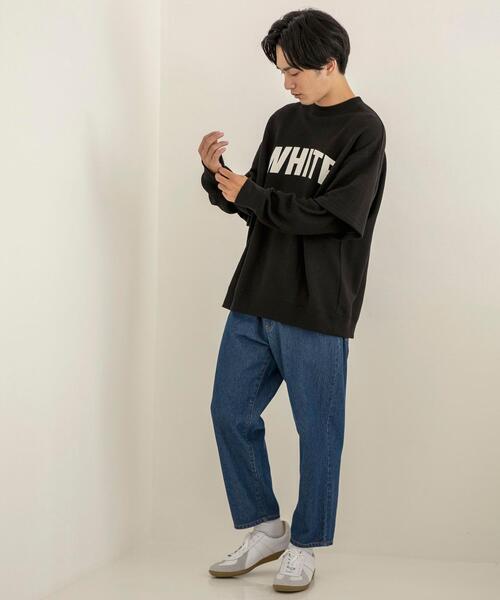 coen（コーエン）の「バルーンデニムパンツ(ネイビー)（デニムパンツ・メンズ・ネイビー・SMALL/MEDIUM/LARGE/X-LARGE）」の4枚目の写真