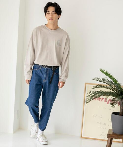 coen（コーエン）の「バルーンデニムパンツ(ネイビー)（デニムパンツ・メンズ・ネイビー・SMALL/MEDIUM/LARGE/X-LARGE）」の5枚目の写真