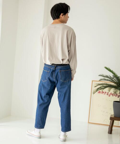 coen（コーエン）の「バルーンデニムパンツ(ネイビー)（デニムパンツ・メンズ・ネイビー・SMALL/MEDIUM/LARGE/X-LARGE）」の6枚目の写真