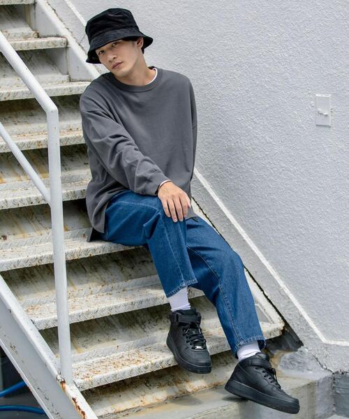 coen（コーエン）の「バルーンデニムパンツ(ネイビー)（デニムパンツ・メンズ・ネイビー・SMALL/MEDIUM/LARGE/X-LARGE）」の7枚目の写真