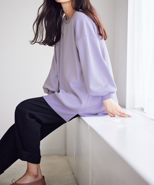 RANAN(ラナン)の「綿混素材!ゆるっとテーパードパンツ(その他パンツ・レディース・ネイビー/ブラック/ベージュ・LL/L/M)」の7枚目の写真