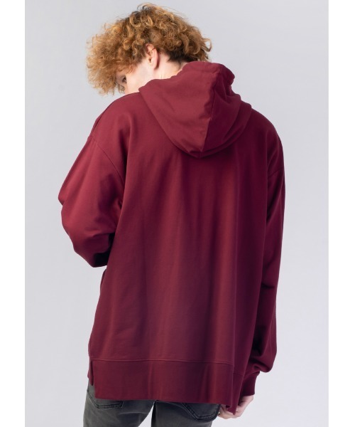 Design Tshirts Store graniph（デザイン　ティーシャツ　ストア　グラニフ）の「タイガー｜ビッグシルエットパーカー（パーカー・メンズ・ボルドー・LARGE/MEDIUM/SMALL）」の8枚目の写真