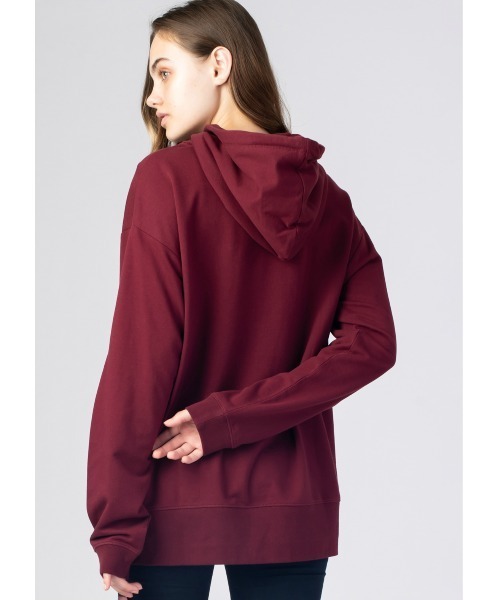 Design Tshirts Store graniph（デザイン　ティーシャツ　ストア　グラニフ）の「タイガー｜ビッグシルエットパーカー（パーカー・メンズ・ボルドー・LARGE/MEDIUM/SMALL）」の4枚目の写真