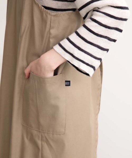 COCO WALK（ココウォーク）の「COCOWALK:タック バッククロス エプロン（エプロン・レディース・ベージュ/ボルドー・FREE）」の20枚目の写真