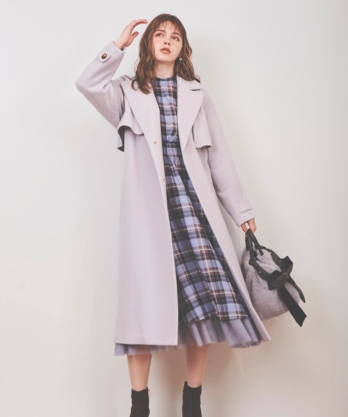 31 Sons de mode（トランテアン　ソン　ドゥ　モード）の「リボンショルダーフェイクファーバッグ（ショルダーバッグ・レディース・サックスブルー/モカ・38）」の11枚目の写真