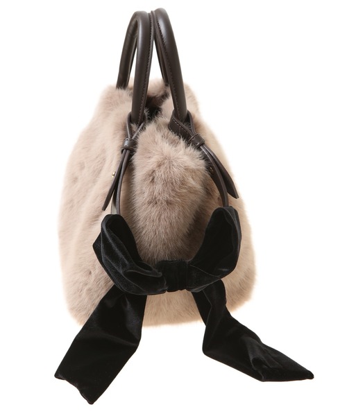 31 Sons de mode（トランテアン　ソン　ドゥ　モード）の「リボンショルダーフェイクファーバッグ（ショルダーバッグ・レディース・サックスブルー/モカ・38）」の17枚目の写真