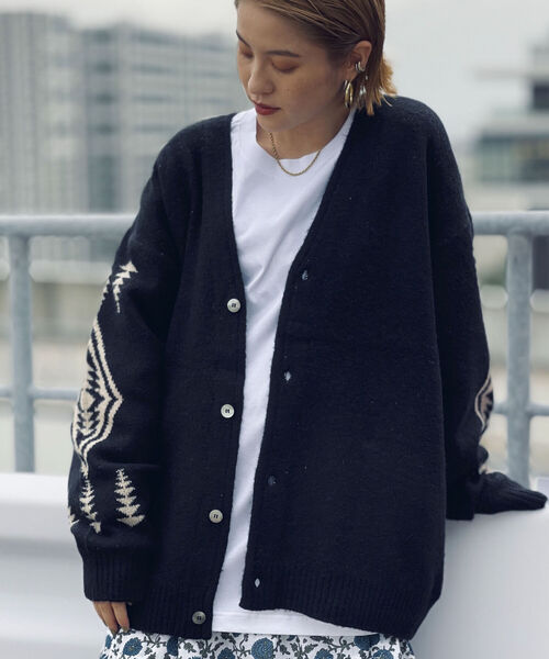 PENDLETON（ペンドルトン）の「【PENDLETON/ペンドルトン】Vネックモヘヤカーディガン ＶNeck Cardigan #1575-6002（カーディガン/ボレロ・メンズ・ブラック/キャメル・MEDIUM/LARGE）」の18枚目の写真