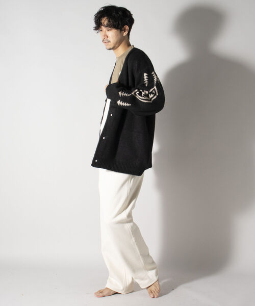 PENDLETON（ペンドルトン）の「【PENDLETON/ペンドルトン】Vネックモヘヤカーディガン ＶNeck Cardigan #1575-6002（カーディガン/ボレロ・メンズ・ブラック/キャメル・MEDIUM/LARGE）」の19枚目の写真