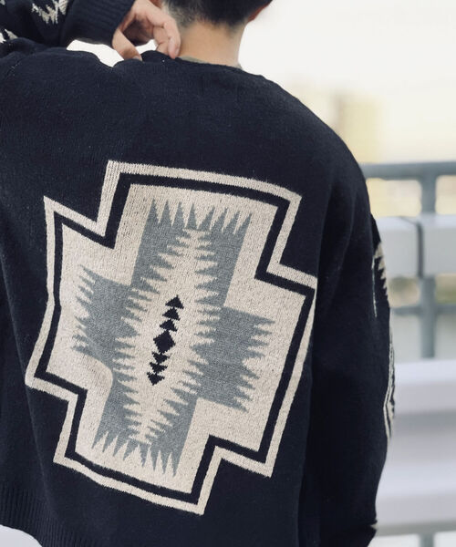 PENDLETON（ペンドルトン）の「【PENDLETON/ペンドルトン】Vネックモヘヤカーディガン ＶNeck Cardigan #1575-6002（カーディガン/ボレロ・メンズ・ブラック/キャメル・MEDIUM/LARGE）」の16枚目の写真