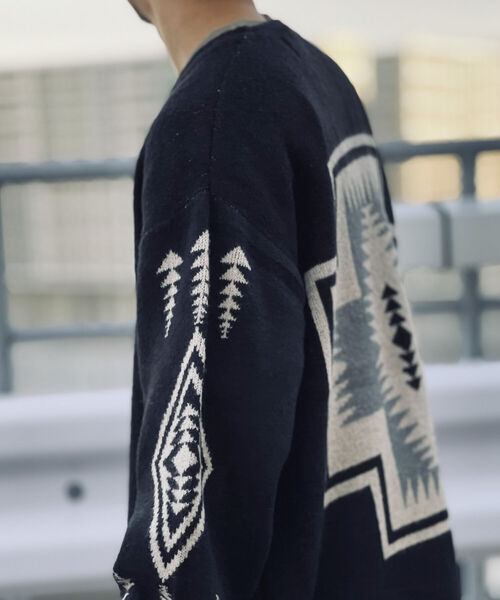 PENDLETON（ペンドルトン）の「【PENDLETON/ペンドルトン】Vネックモヘヤカーディガン ＶNeck Cardigan #1575-6002（カーディガン/ボレロ・メンズ・ブラック/キャメル・MEDIUM/LARGE）」の21枚目の写真