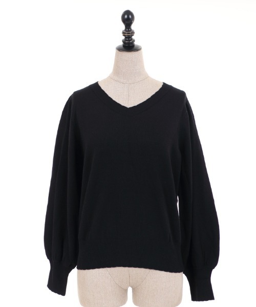 axes femme POETIQUE（アクシーズファムポエティック）の「レース襟付ニットＰＯ（ニット/セーター・レディース・ブラック/ピンク/ラベンダー・MEDIUM）」の19枚目の写真